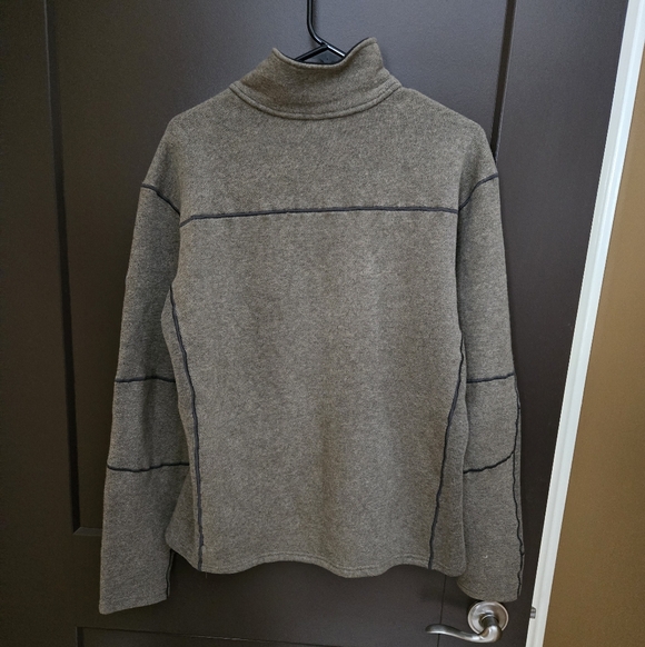 Kuhl Taupe/khaki Cozy Quarter-Zip Sweater - Picture 2 of 11